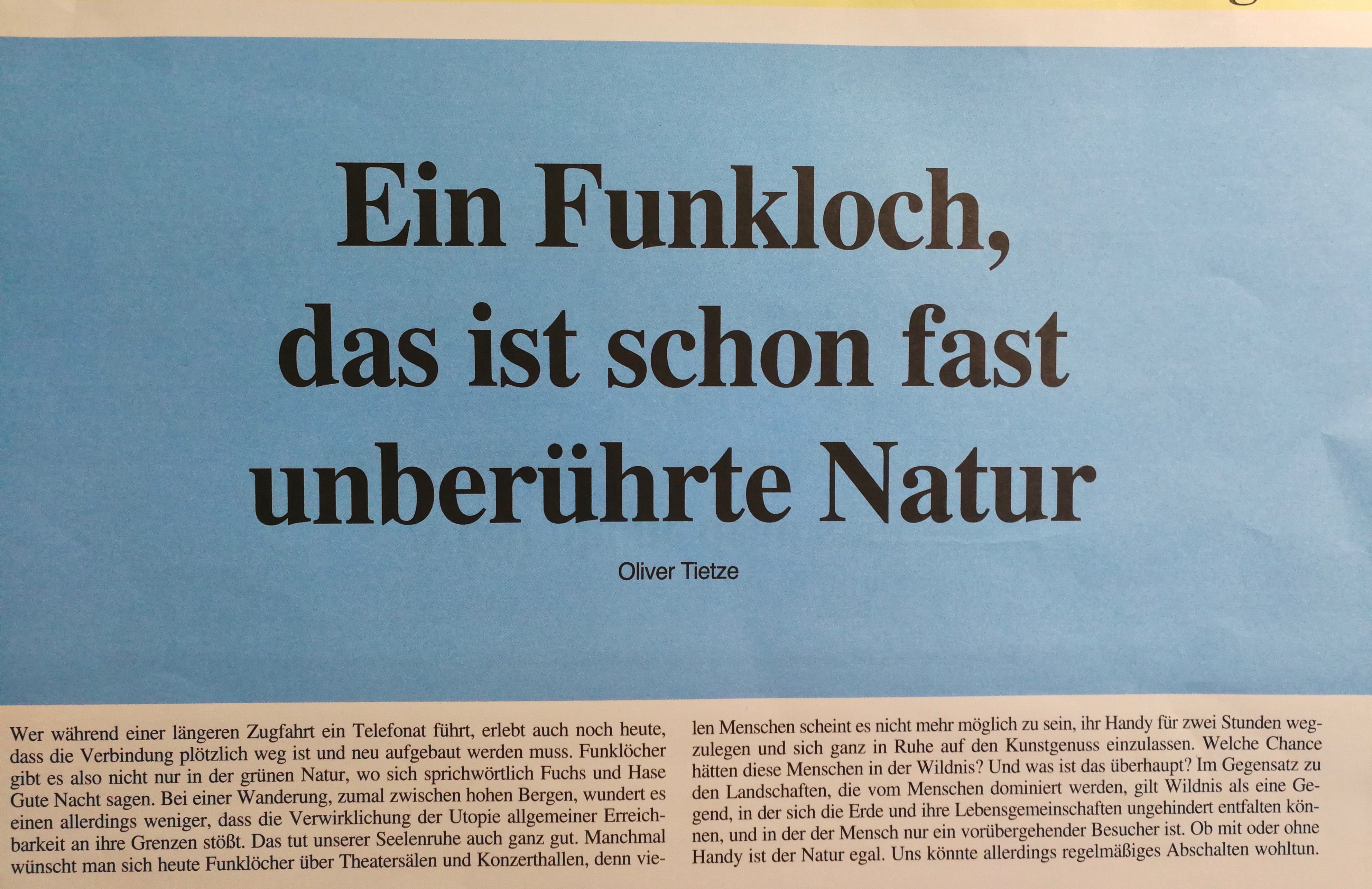 Der Spruch des Tages