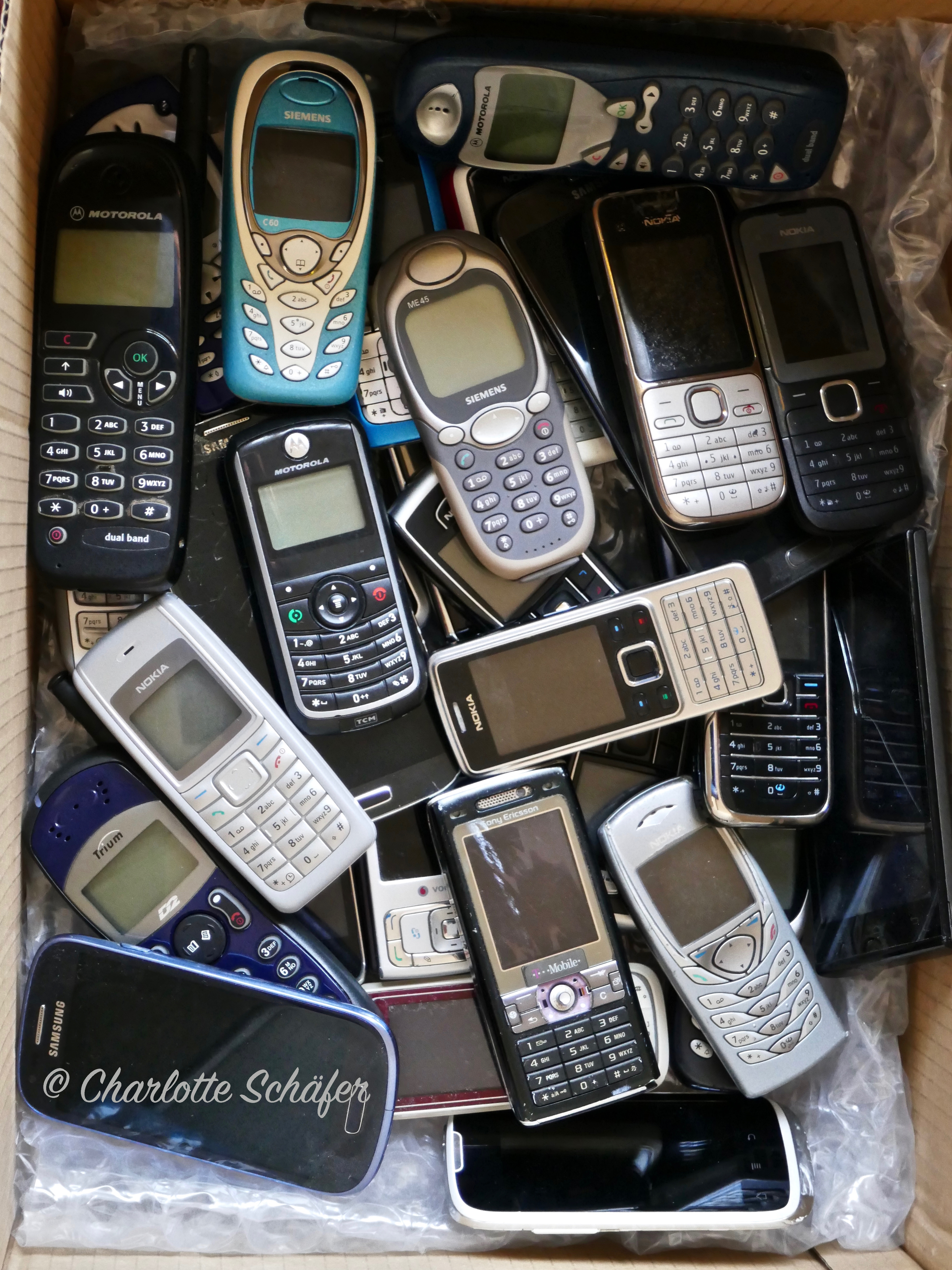 31 alte Handys……wertvolle Rohstoffe….